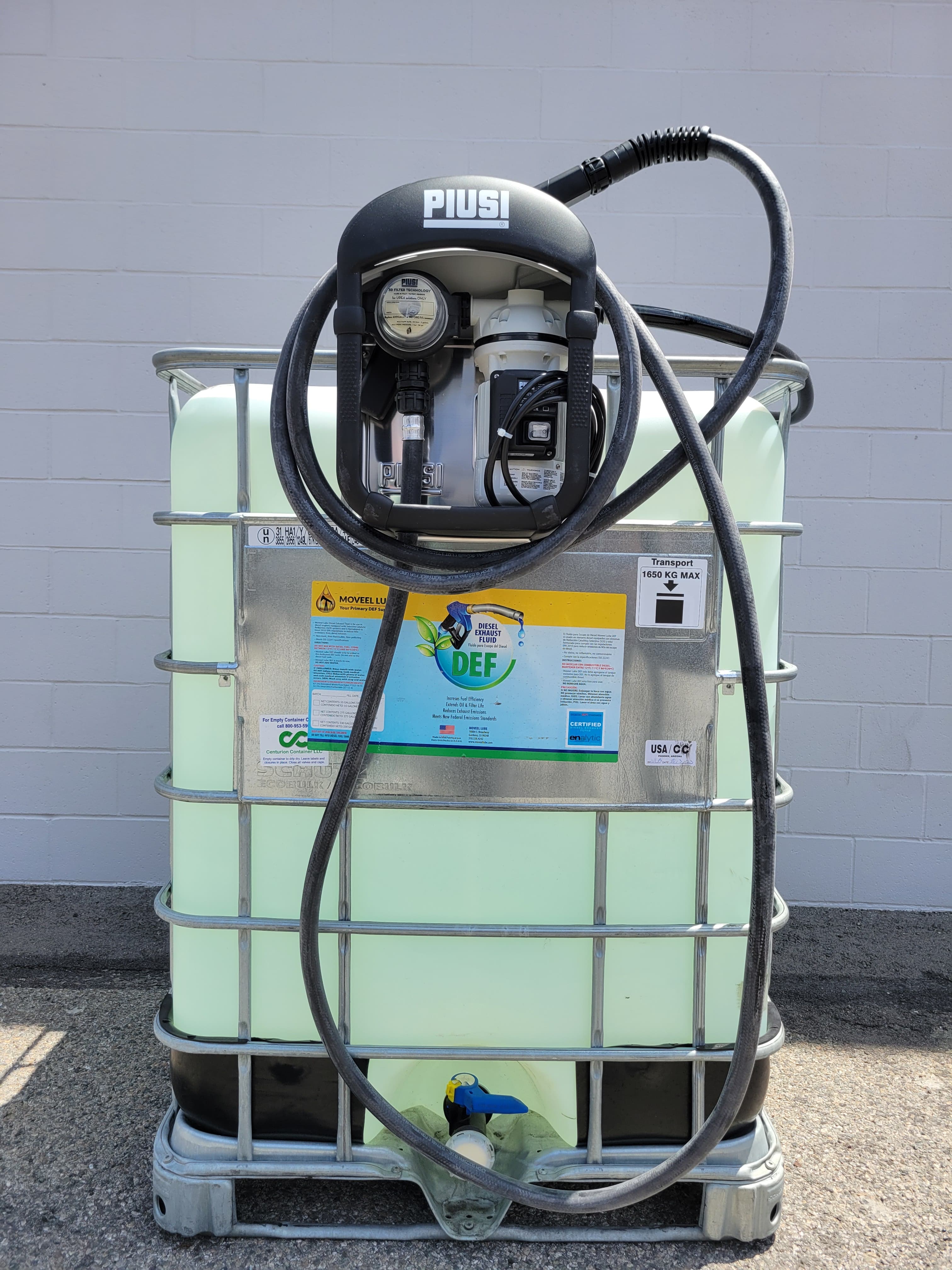 DEF tote IBC container