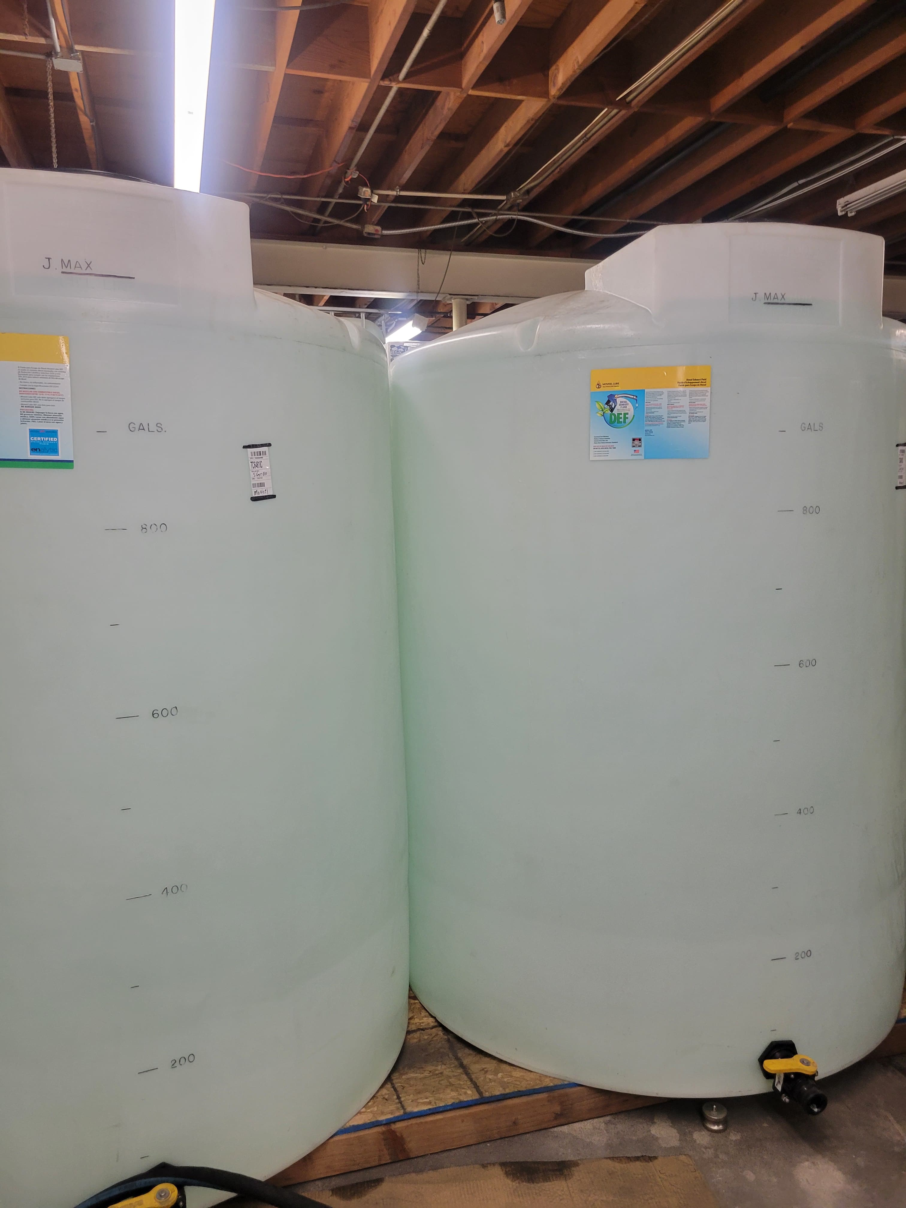 Bulk DEF tanker delivery